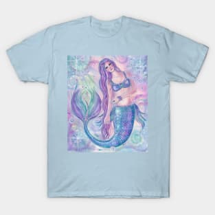 Crystal mermaid by Renee L Lavoie T-Shirt